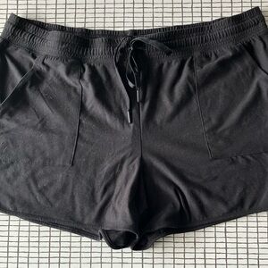Black Drawstring Shorts